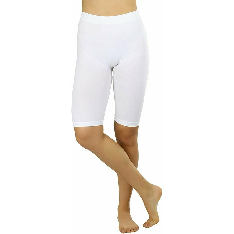 ToBeInStyle Women's Nylon 19" Knee Length Legging Shorts