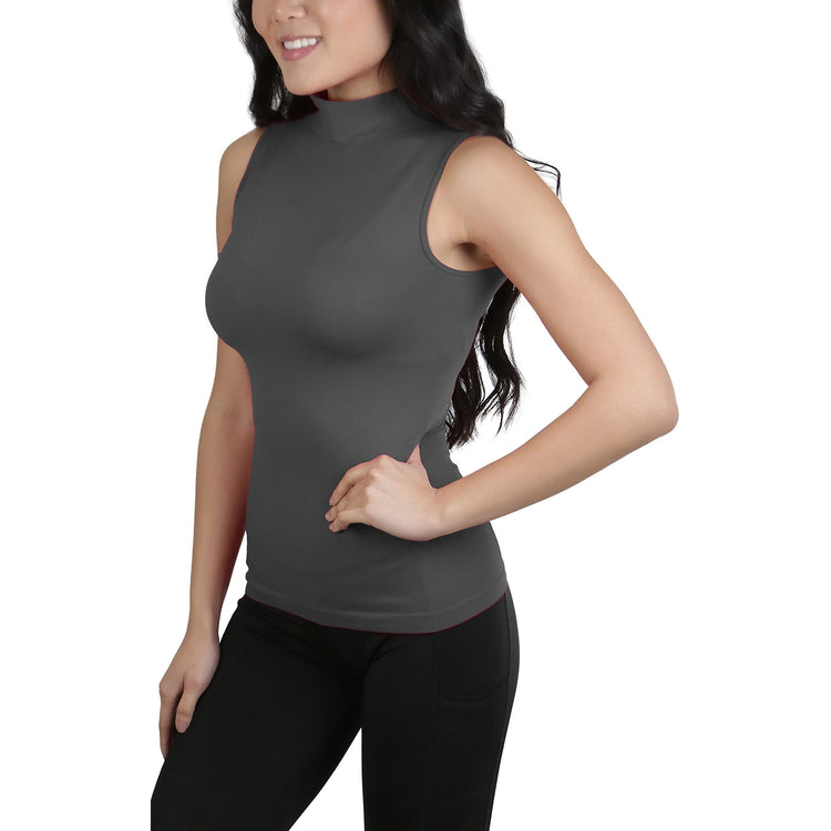 Women's Turtleneck Fullback Sleeveless Tank Top