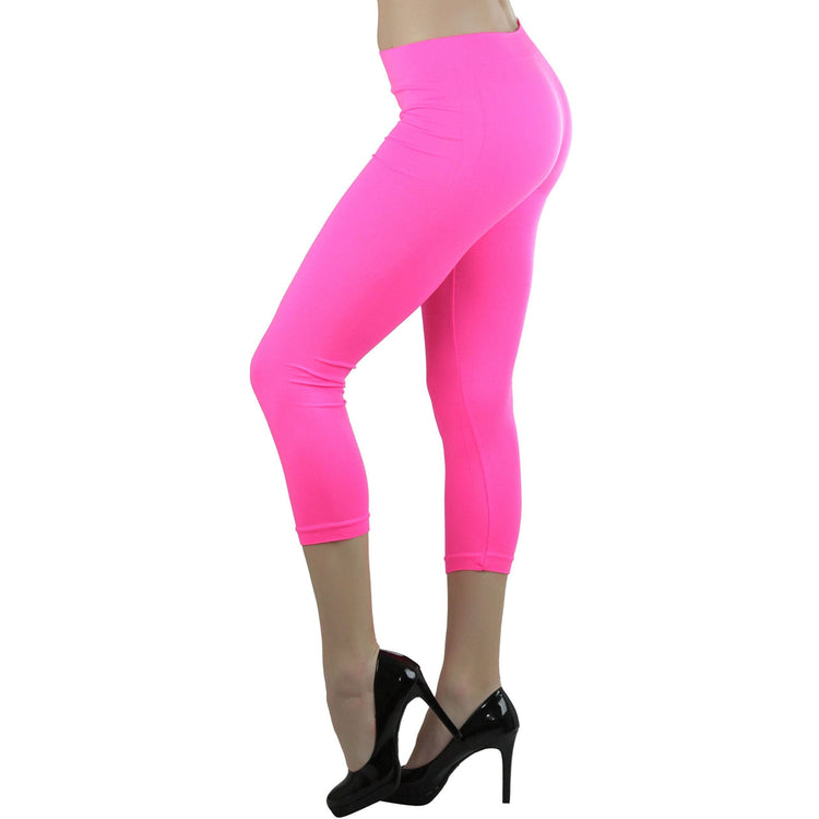 Women’s Capri Length Seamless Lightweight Stretch Leggings