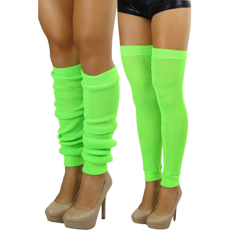 Women's Long Thigh High Separated Leg Warmers