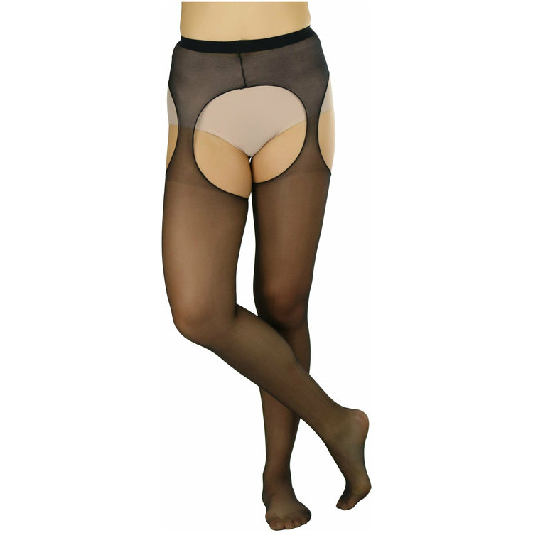 Women's Sheer Suspender Pantyhose