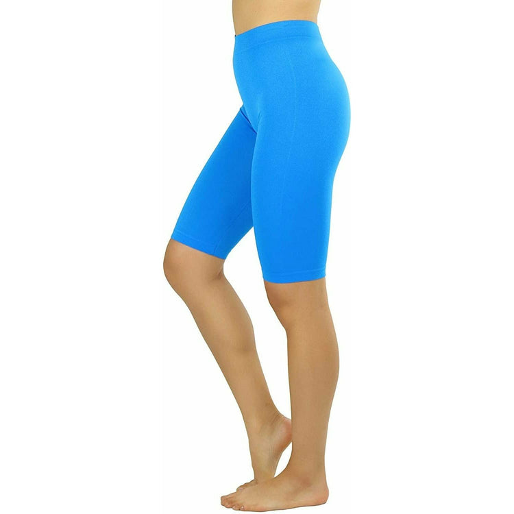 ToBeInStyle Women's Nylon 19" Knee Length Legging Shorts