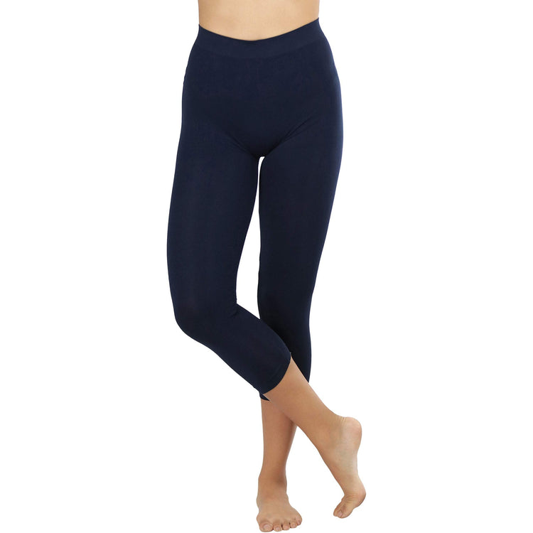 Women’s Capri Length Seamless Lightweight Stretch Leggings