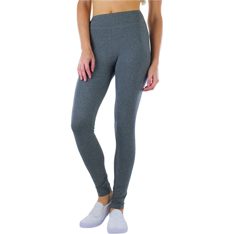 ToBeInStyle Women's Medium Weight Breathable Cotton-Spandex Leggings