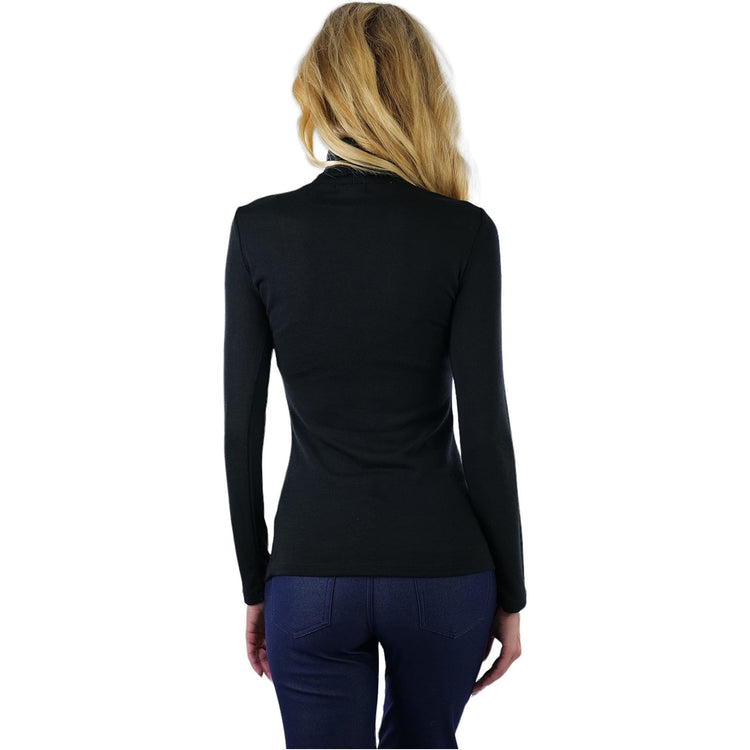 ToBeInStyle Women's Relaxed fit Long Sleeve Soft and Stretchy Turtleneck Shirt
