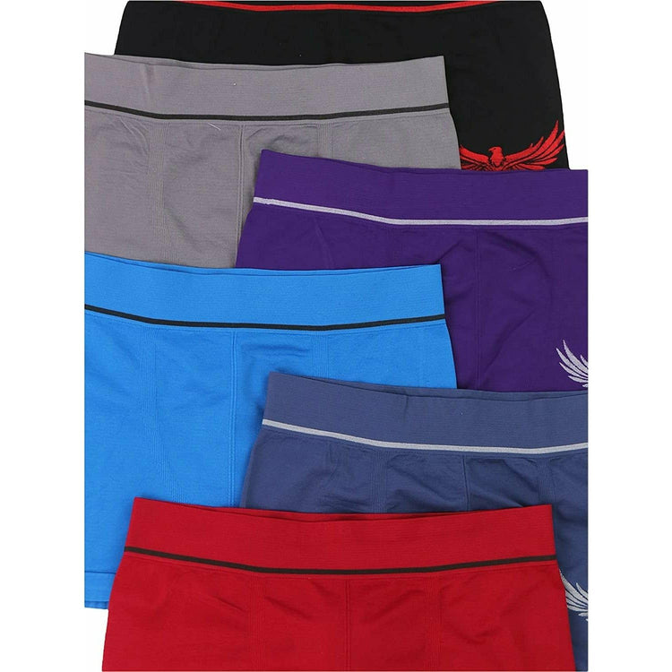 ToBeInStyle Men's Pack of 6 Seamless Boxer Briefs