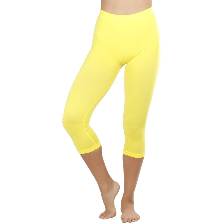 Women’s Capri Length Seamless Lightweight Stretch Leggings