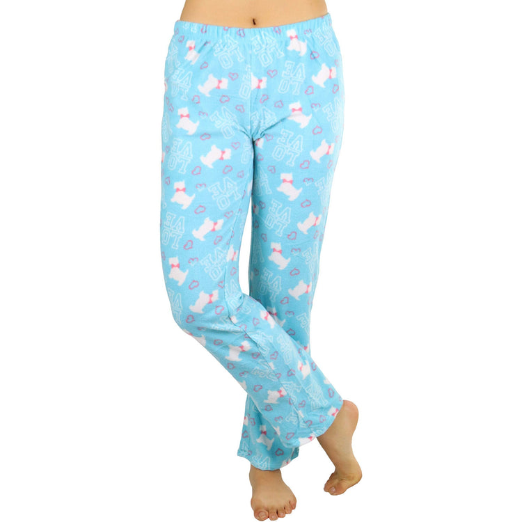 Women's Classic Poly Fabric Ankle Length Pajama Bottoms