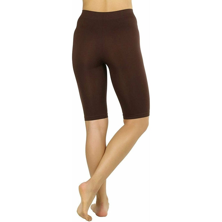 ToBeInStyle Women's Nylon 19" Knee Length Legging Shorts