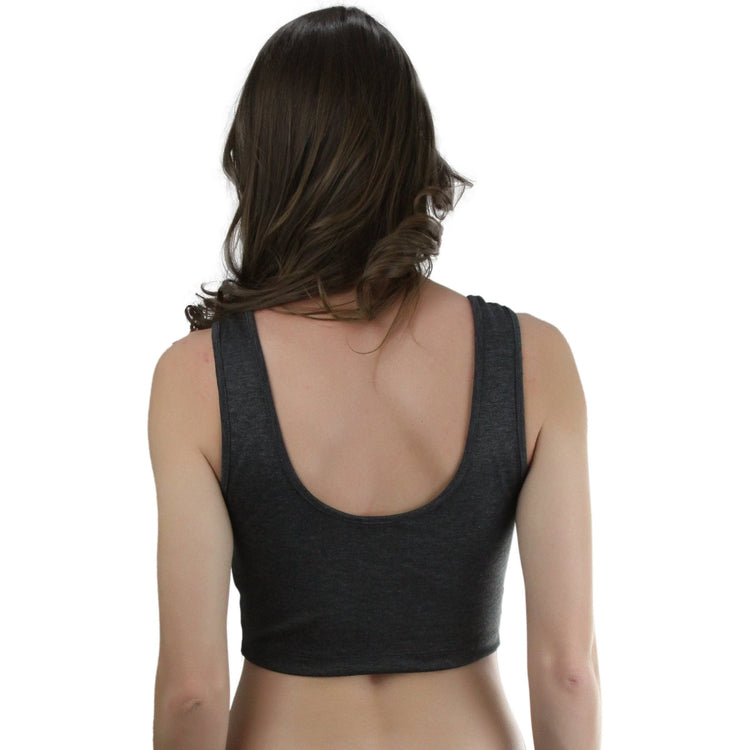 Women's Sleeveless Mesh Crop Top