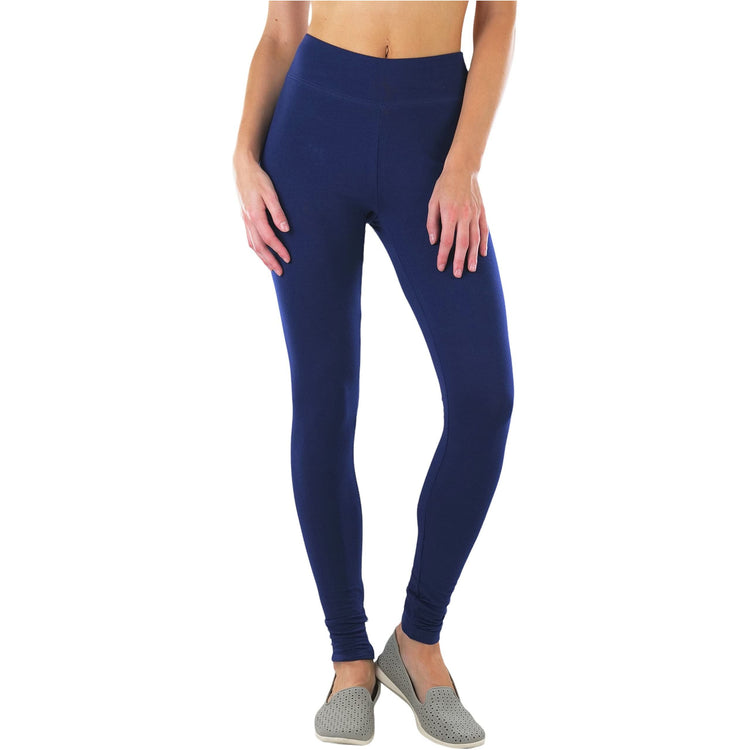 ToBeInStyle Women's Medium Weight Breathable Cotton-Spandex Leggings