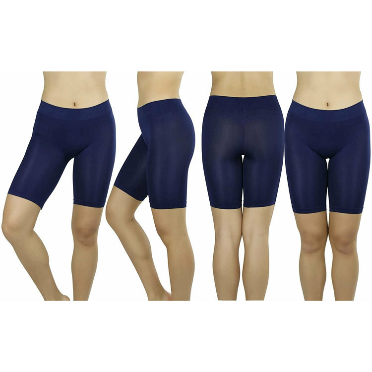 ToBeInStyle Women's Pack of 6 Assorted Lightweight Layering Seamless Shorts