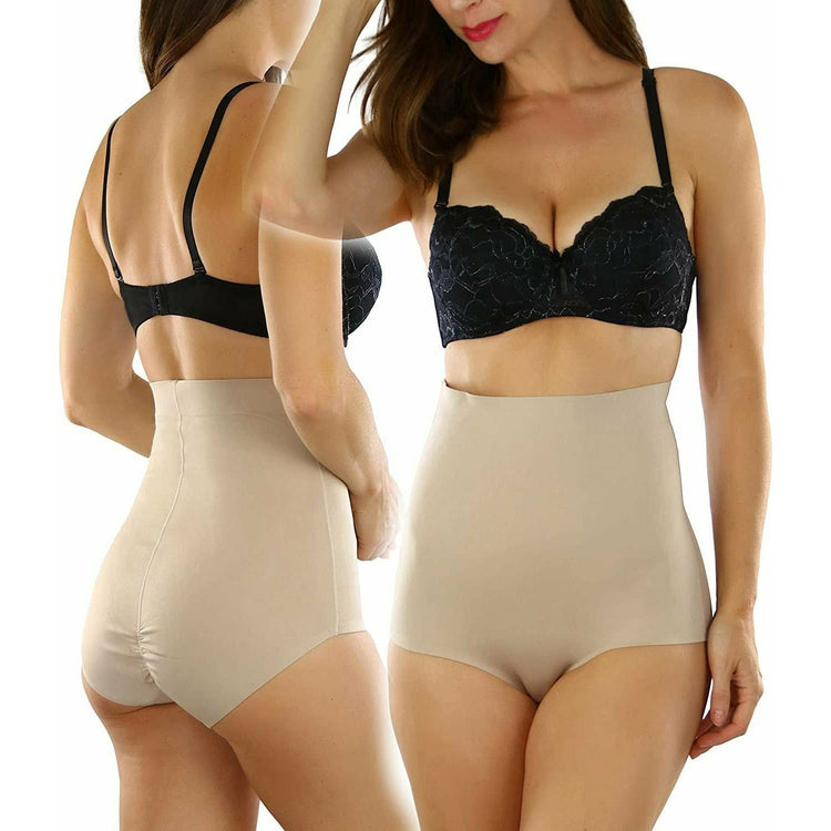 ToBeInStyle Women's High Waisted Smooth and Silky Torso Control Bikini Shapewear