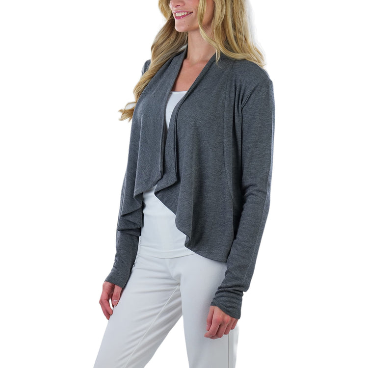 Women's Draped Front Cardigan