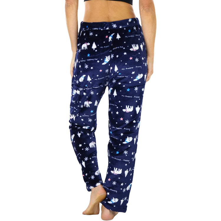 Women's Poly Fabric Ankle Length Pajama Bottoms