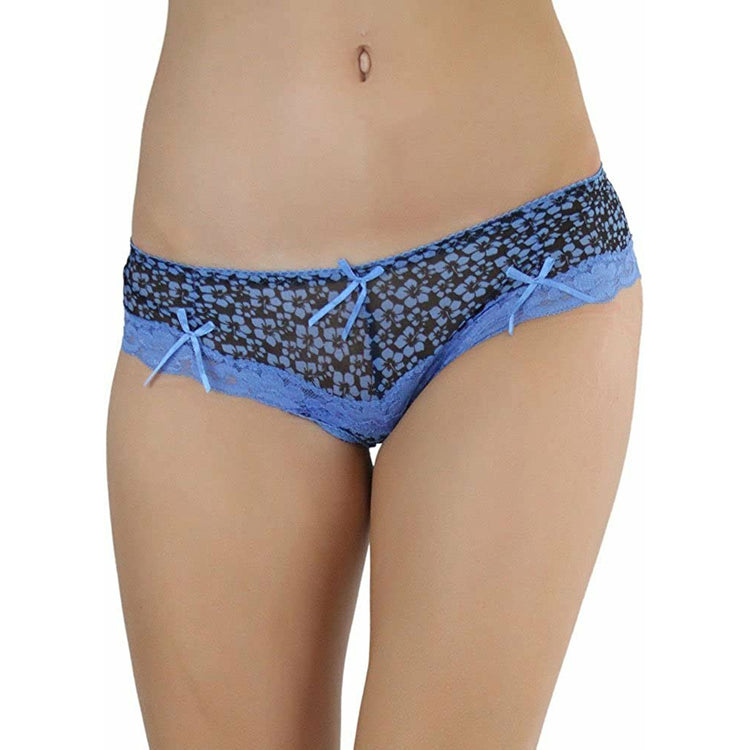 ToBeInStyle Women's Pack of 6 Lace Accents Hipster & Bikini Panties