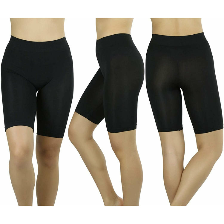 ToBeInStyle Women's Pack of 6 Assorted Lightweight Layering Seamless Shorts