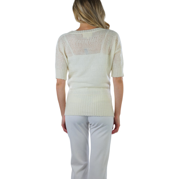 Women's Soft Knit V-Neck Sweater Warm Knit Tunic