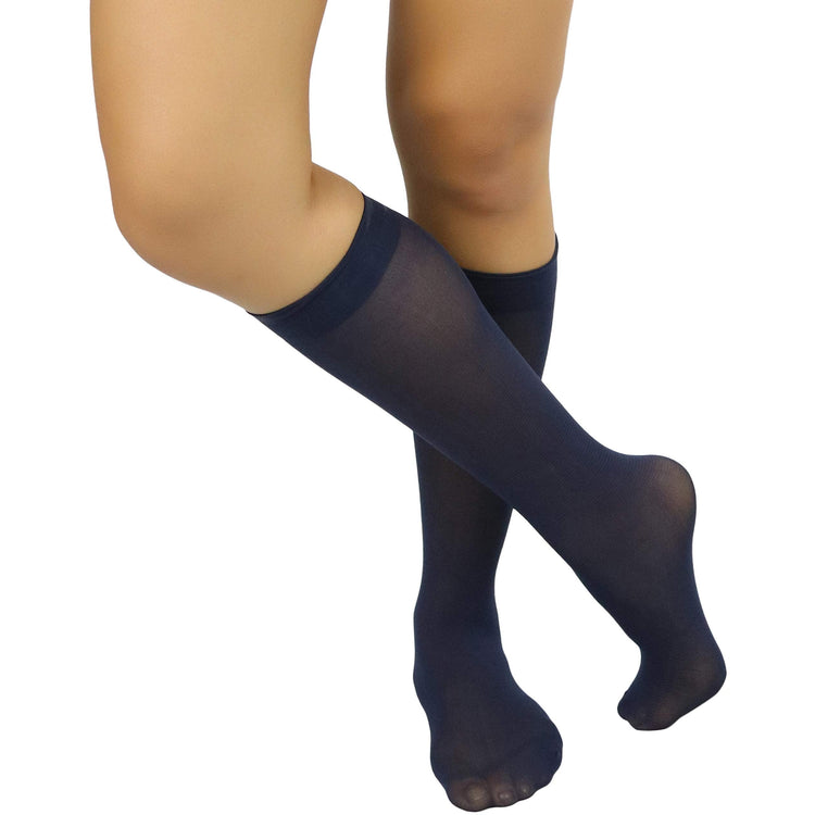 Womens Pack of 6 Knee High Trouser Professional Socks