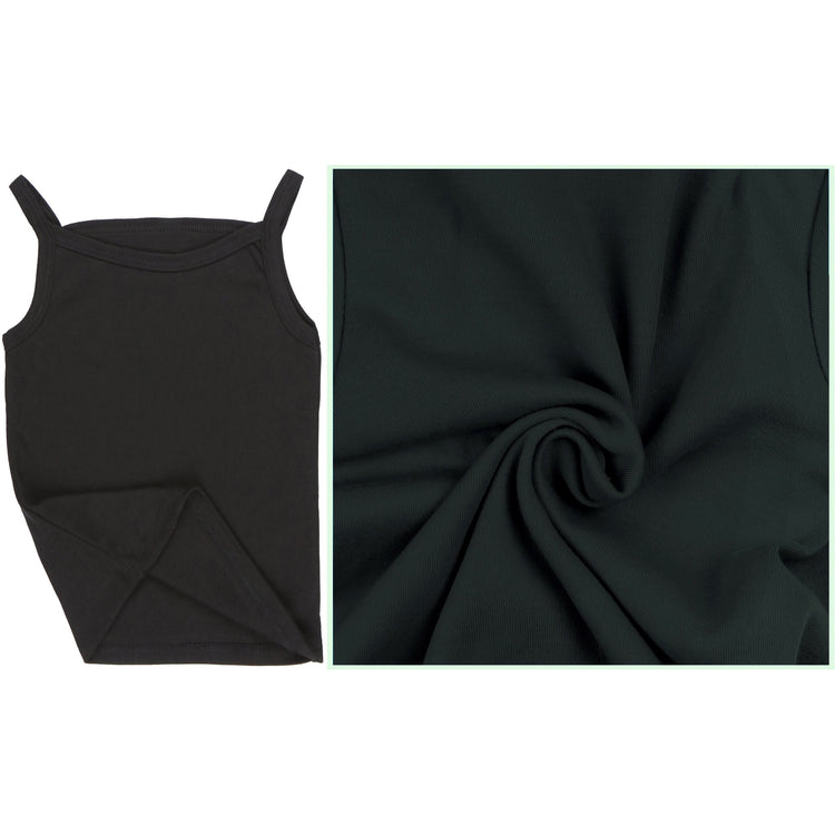 ToBeInStyle Girl's 4 Pack Ruffle Hem Spaghetti Strap Tank Tops