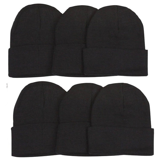 ToBeInStyle Men's Pack of 6 Double Layered Beanies