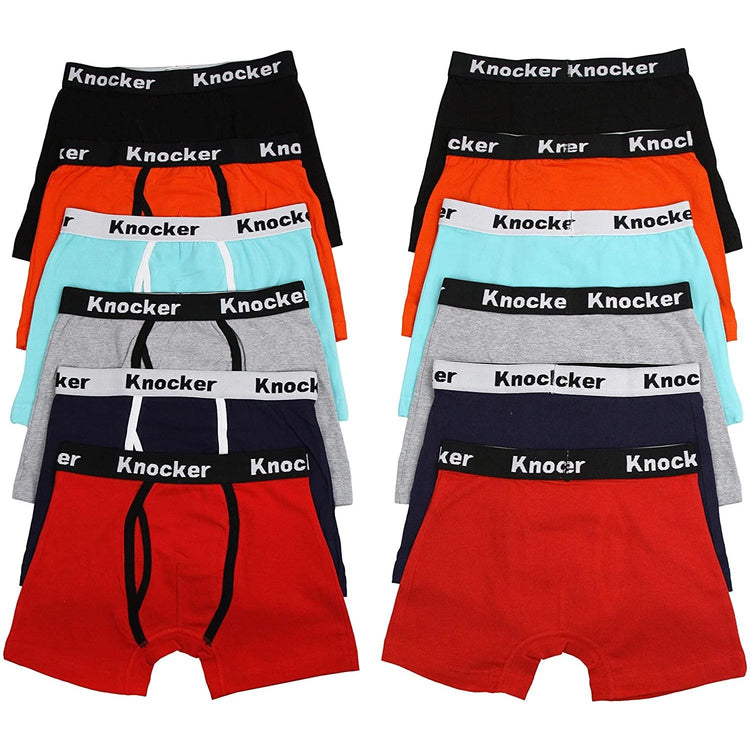 Men's Pack of 6 Cotton-Spandex Blend Boxer Briefs