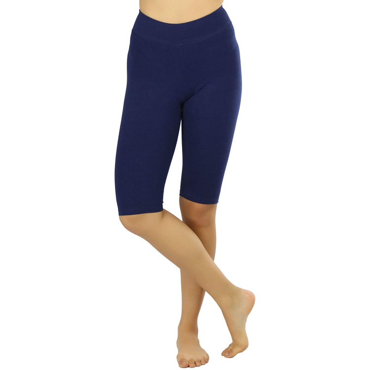 Women's Cotton-Spandex Blend 21" Outseam Shorts