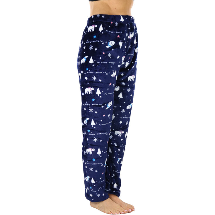 Women's Poly Fabric Ankle Length Pajama Bottoms