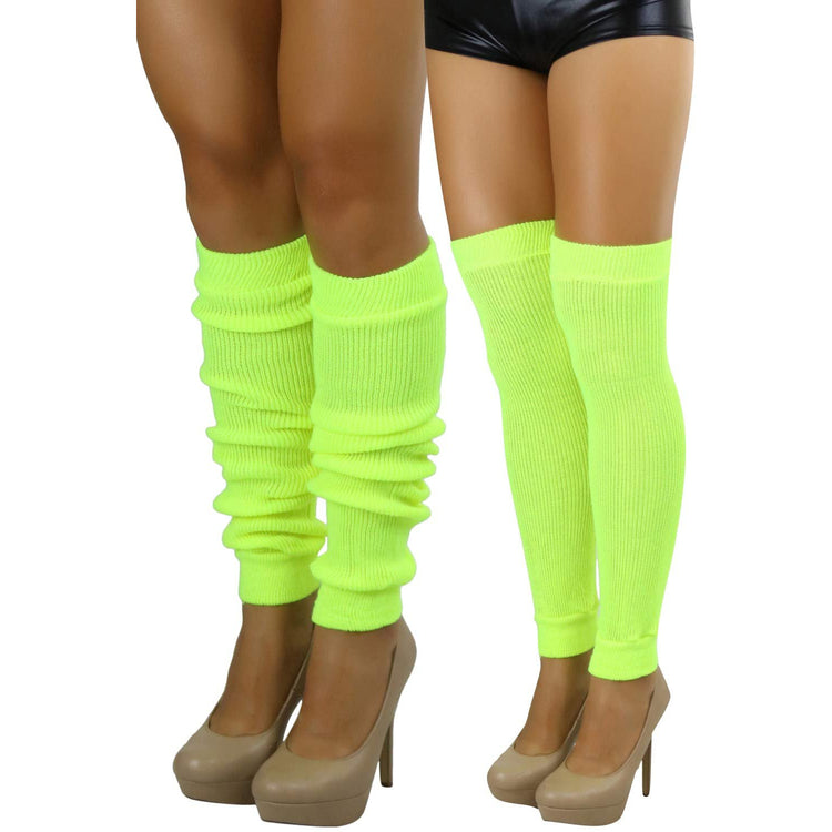 Women's Long Thigh High Separated Leg Warmers