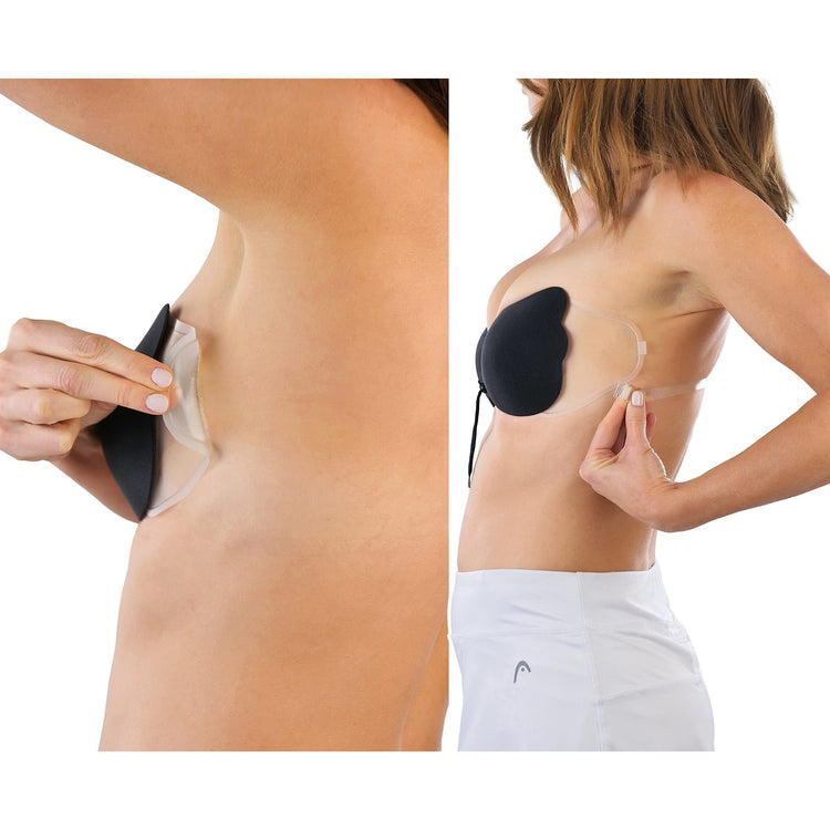 Women's Reusable Hook & Loop and Adhesive Angel Wing Bra
