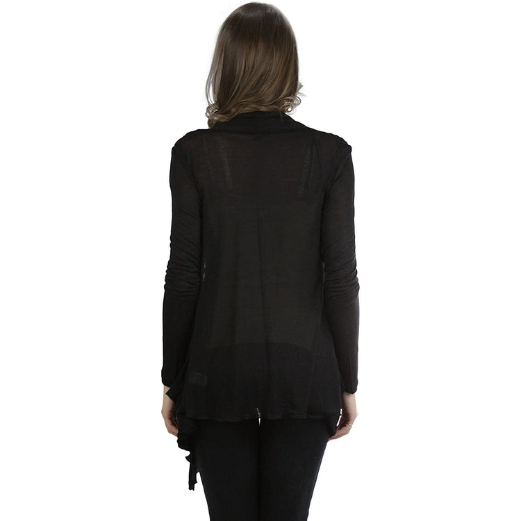 ToBeInStyle Women's Long Sleeve Open Front Lightweight Cardigan