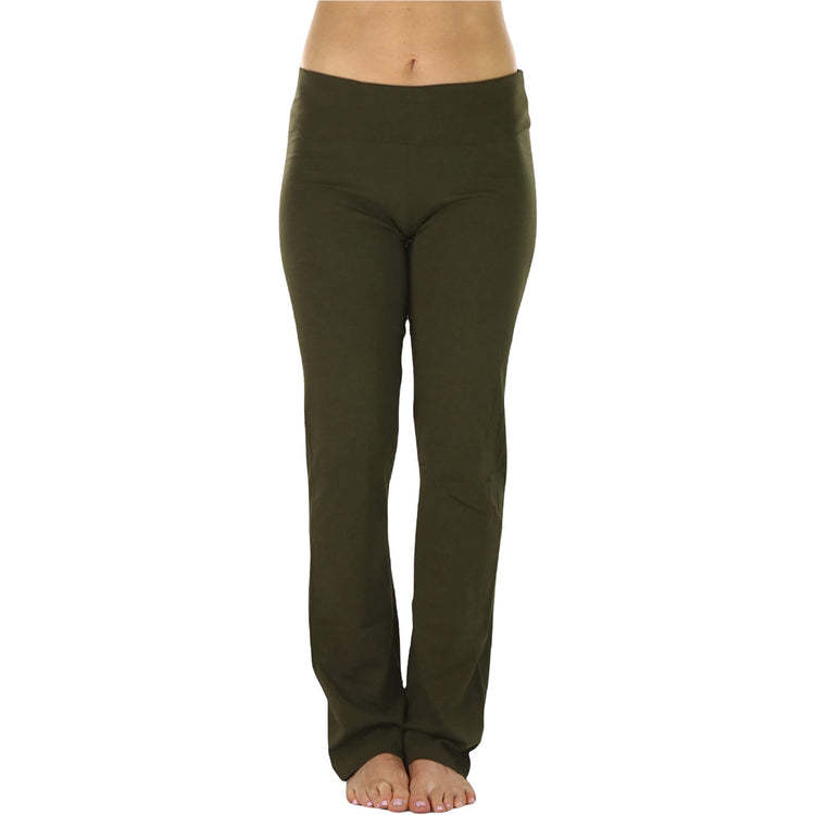 Women's Low Rise Sweatpants w/Fold-Over Waistband
