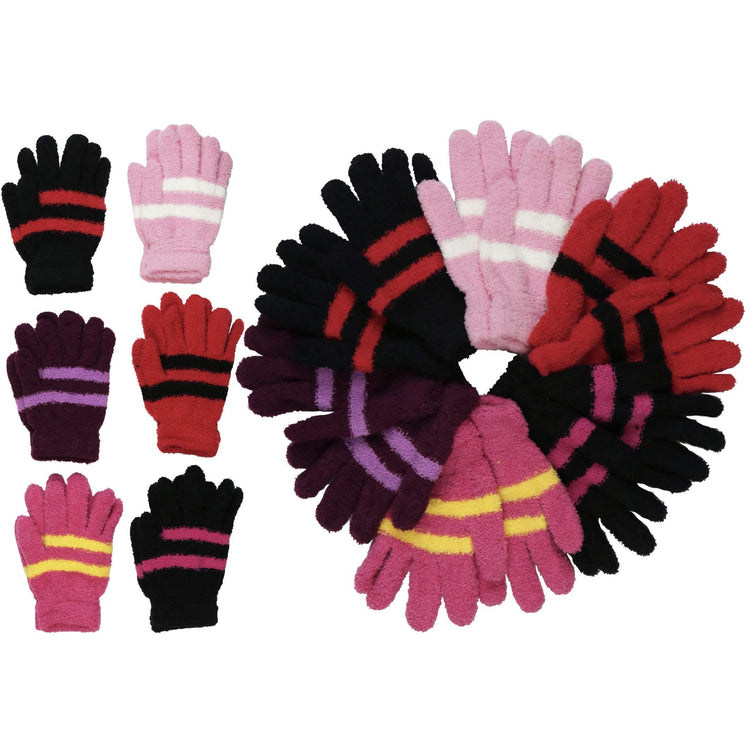 Women's Pack of 6 Assorted Styles Winter Gloves
