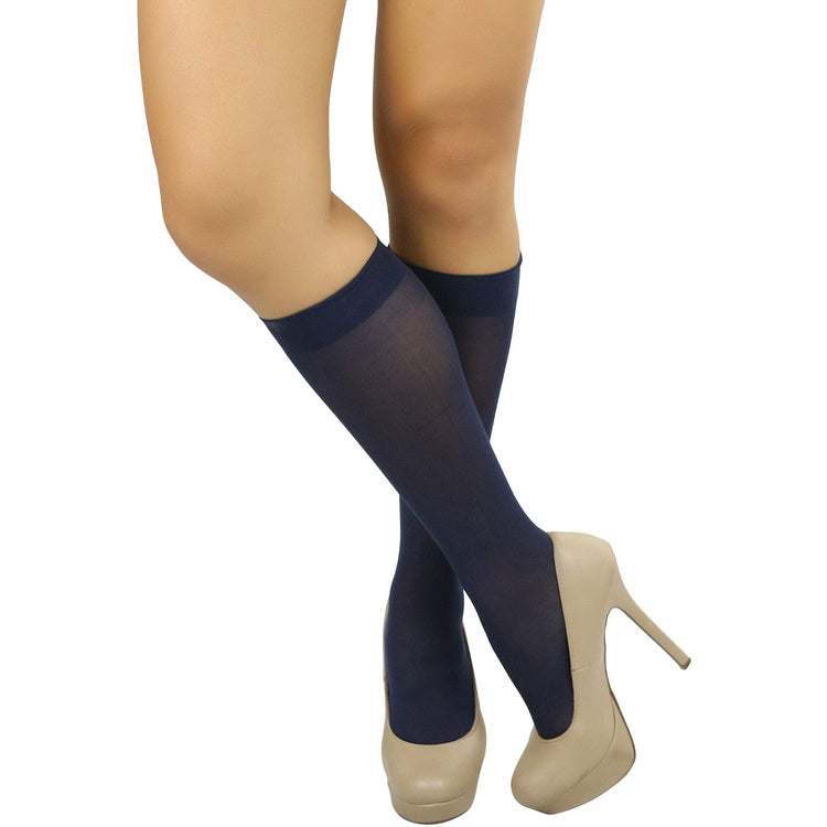 Womens Pack of 6 Knee High Trouser Professional Socks
