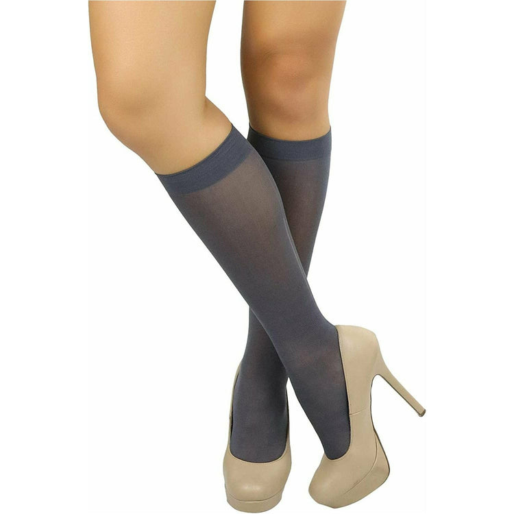 Womens Pack of 6 Knee High Trouser Professional Socks