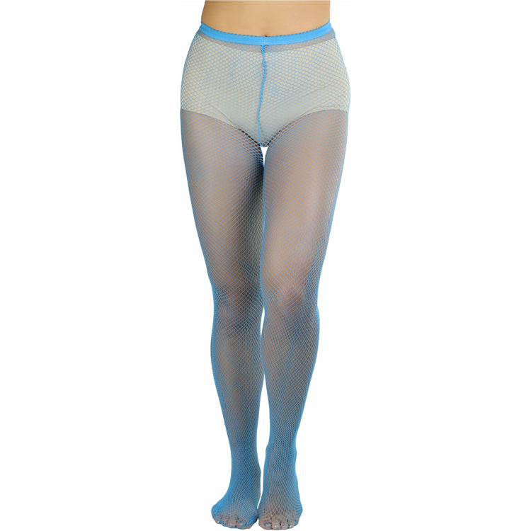ToBeInStyle Womens Pack of 6 Vibrant Color Nylon Fishnet Pantyhose