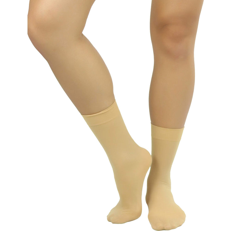 Women's Pack of 6 Solid Colored Trouser Ankle Socks