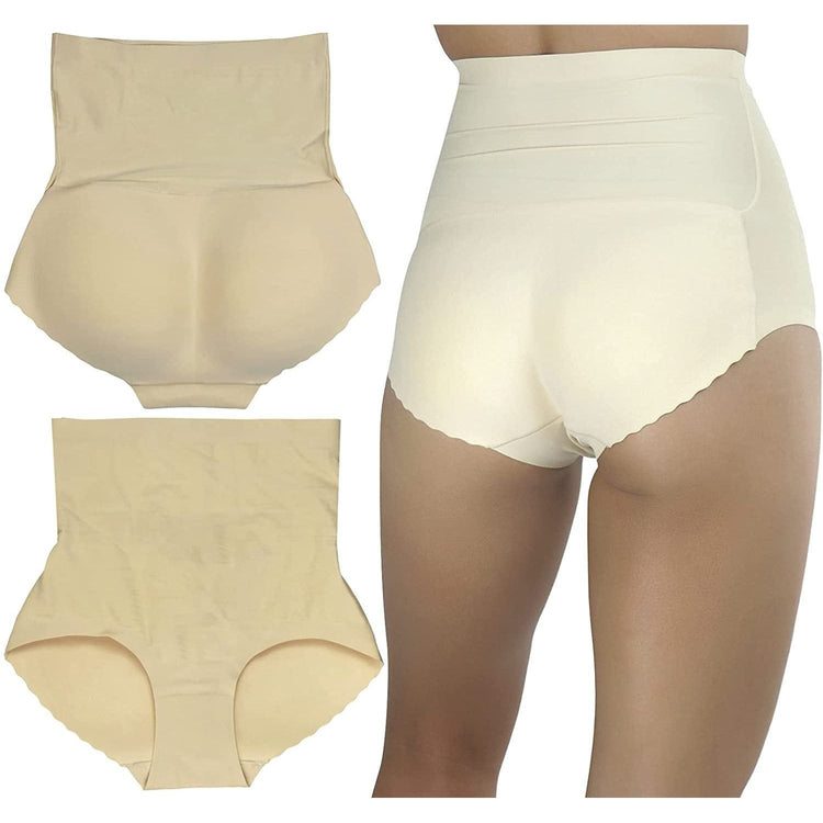 ToBeInStyle Women's High Waisted Padded Panty Instant Butt Boosters