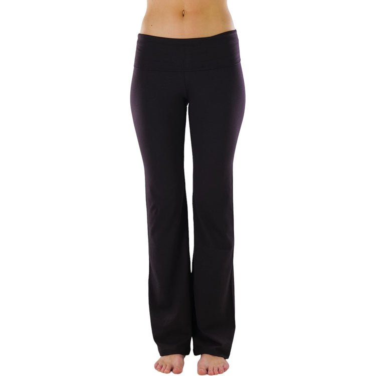 Women's Low Rise Sweatpants w/Fold-Over Waistband