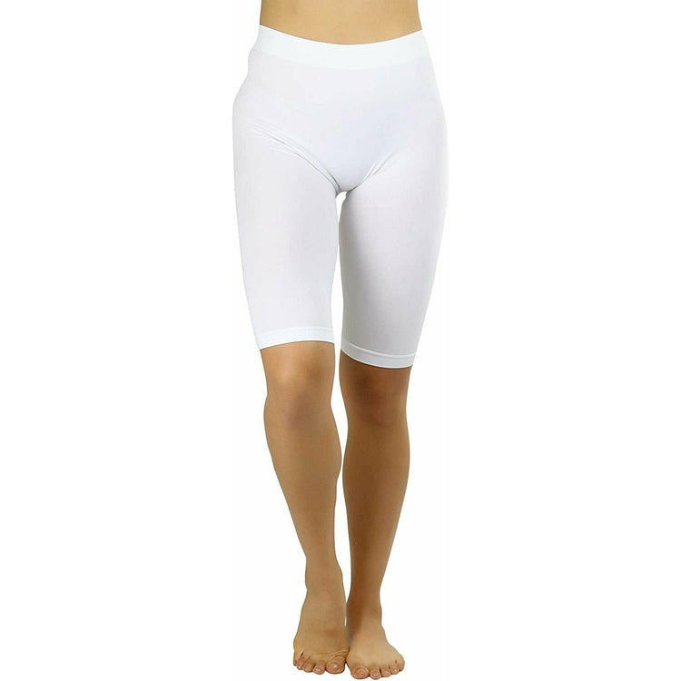 ToBeInStyle Women's Nylon 19" Knee Length Legging Shorts