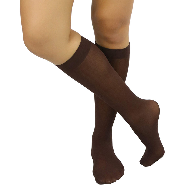 Womens Pack of 6 Knee High Trouser Professional Socks