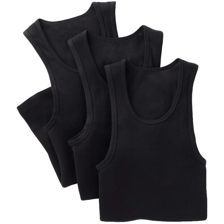 Men's 3 Pack Slim Fit Long Length A-Shirts