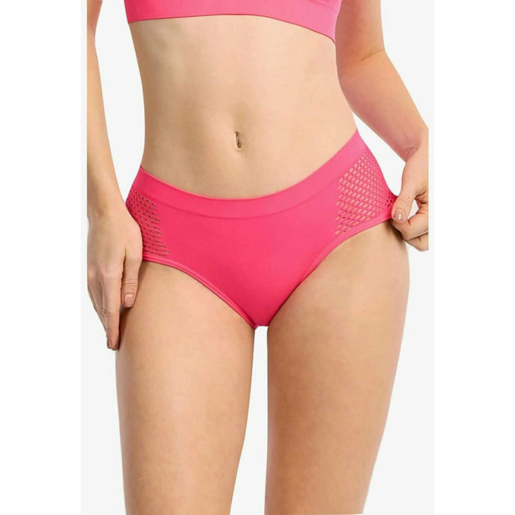 ToBeInStyle Women's Pack of 6 Stretchy Microfiber Panties with Mesh Cut Out Sides