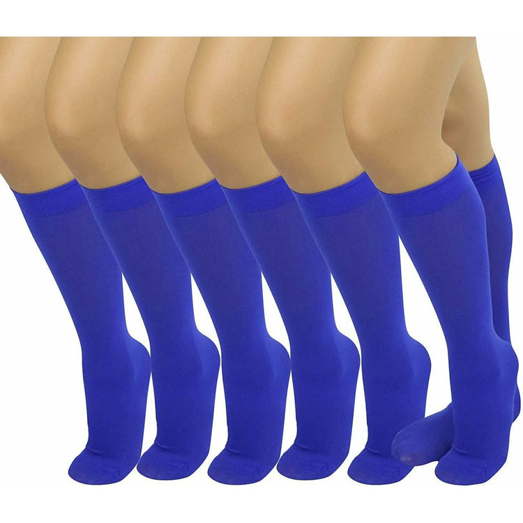 Womens Pack of 6 Knee High Trouser Professional Socks