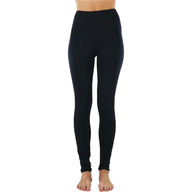 ToBeInStyle Women's Medium Weight Breathable Cotton-Spandex Leggings