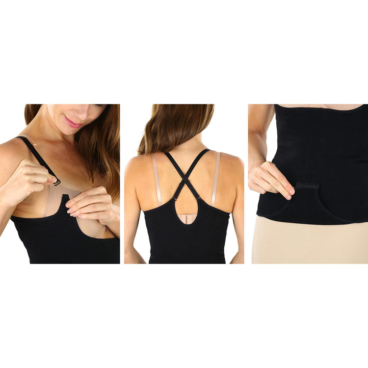 ToBeInStyle Women's High Compression Shapewear Thong Brief Bodysuit