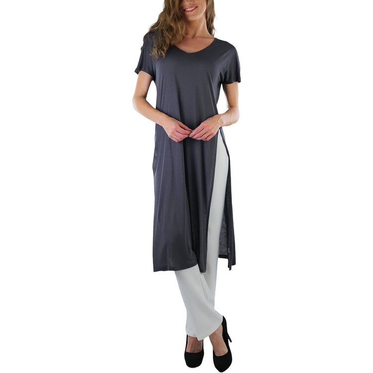 Women's Longline High-Slit Top