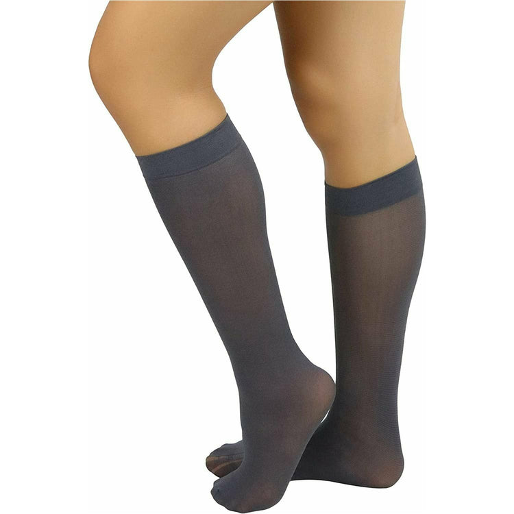 Womens Pack of 6 Knee High Trouser Professional Socks