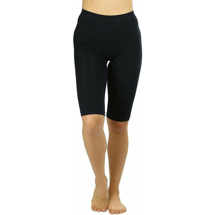 ToBeInStyle Women's Nylon 19" Knee Length Legging Shorts
