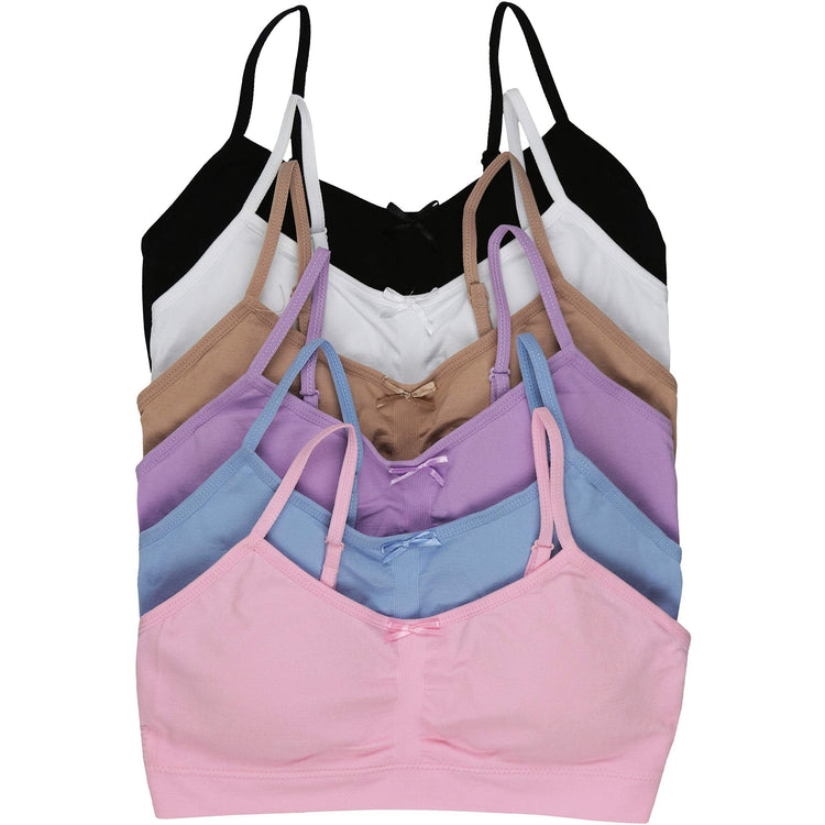 Girls’ Basic Pack of 6 Training Bras